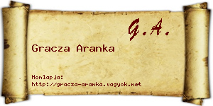 Gracza Aranka névjegykártya